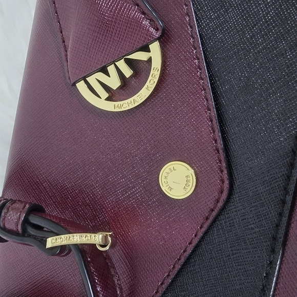 Michael Kors Burgundy and black crossbody - Picture 9 of 15
